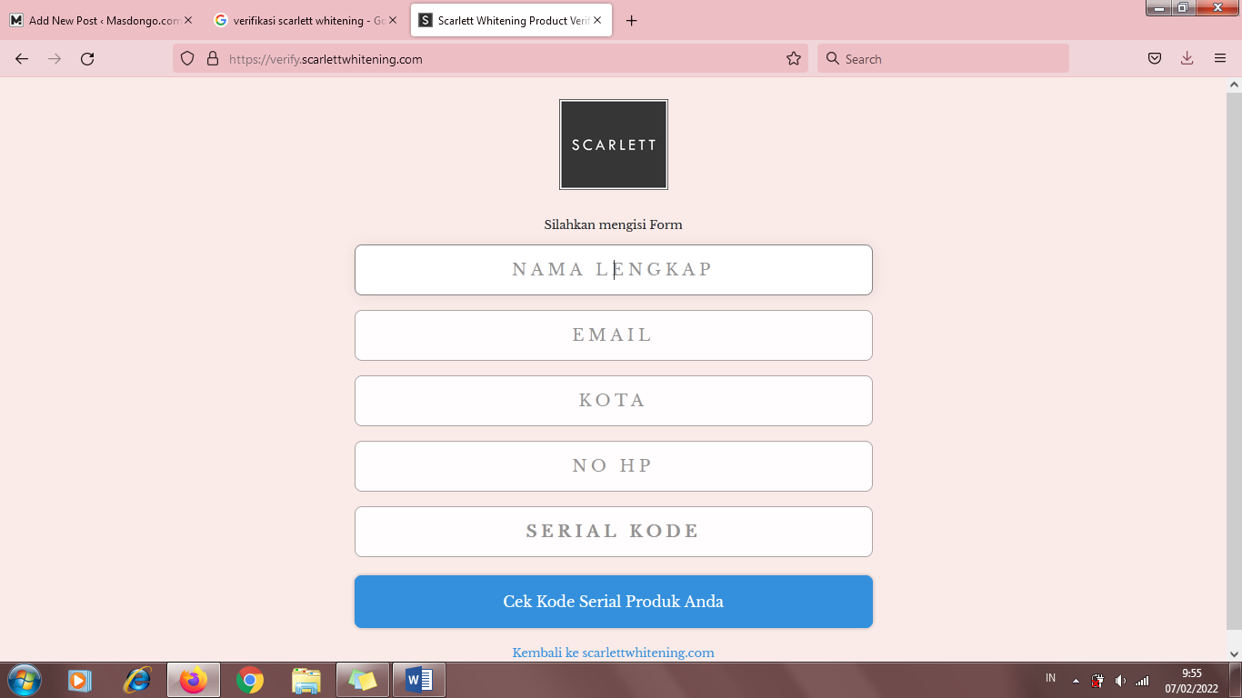 Bagaimana Cara Verifikasi Scarlett Whitening? Bagaimana Cara Verifikasi Scarlett Whitening?